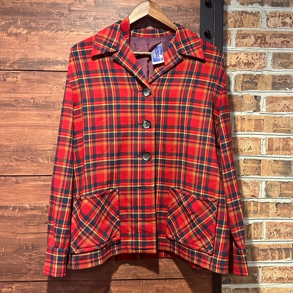 Vintage USA Pendleton knockabouts jacket 100% virgin wool (3) - Picture 1 of 14